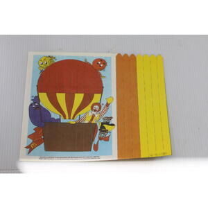 1988 McDonald’s Canada Ronald Balloon Weave Colour Activity Board